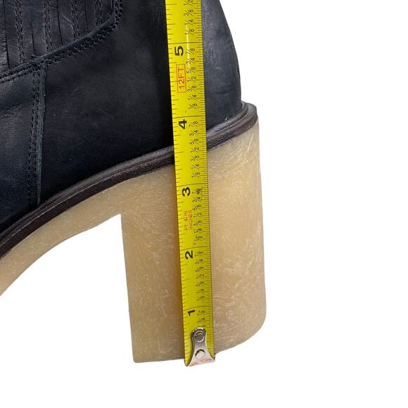 Free People Women's James Black Leather Chelsea Boots Size 39 US 9 - Picture 13 of 15